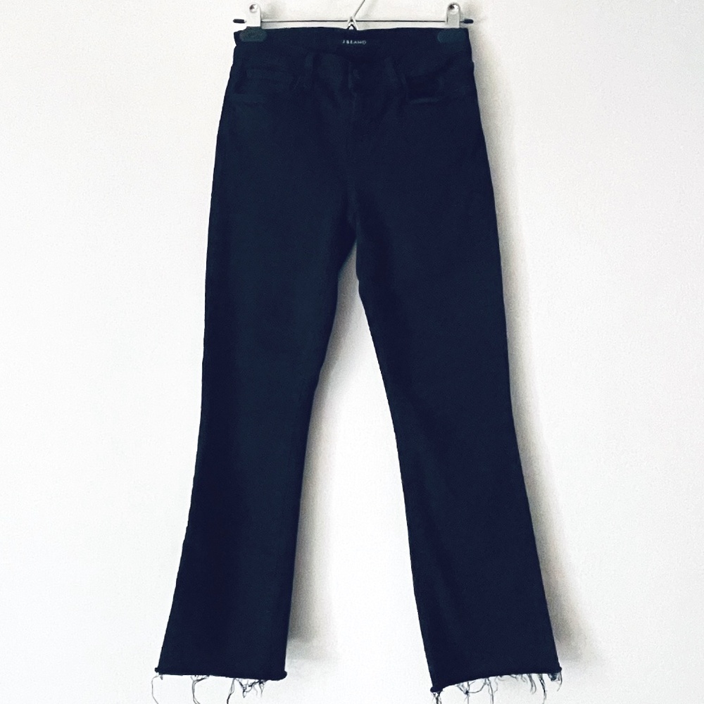 J Brand Size 24 Black Selena Mid-riseBootcut Jean